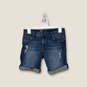 KUT From The Kloth Katy Boyfriend Shorts Denim Size 2